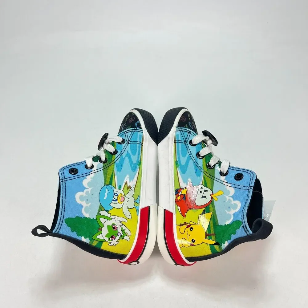 Ground Up Licensed Pokemon Multicolor High Top Casual Sneakers Shoes kids Sz 13